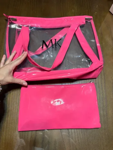 Bolsa transparente e necessaire Mary Kay