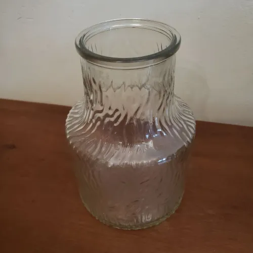 Vaso de vidro para plantas