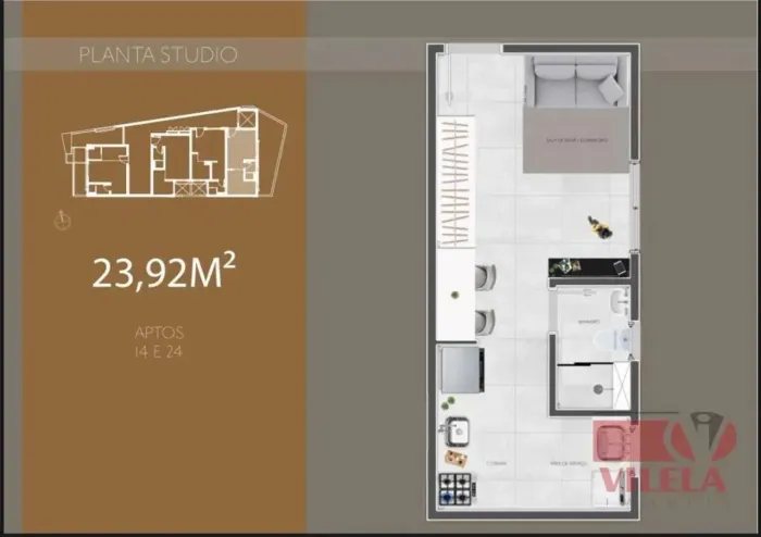 Studio à venda, 24 m² por R$ 215.000,00 - Vila Prudente (Zona Leste) - São Paulo/SP