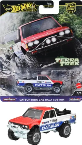 Miniatura de carro para colecionador- Hot Wheels - Datsun King Cab Baja Custom