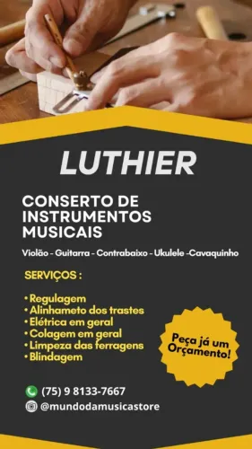 CONSERTO DE INSTRUMENTOS MUSICAIS