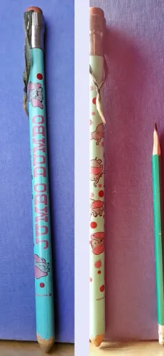 Lápis Jumbo Dumbo - item colecionável Disney.