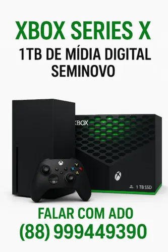 Xbox series X 1TB - Seminovo + controle Original - Impecável! 