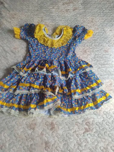 Vestido de Festa Junina Infantil
