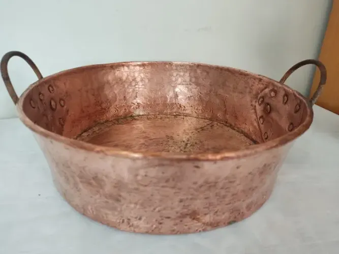 Antiga Panela Em Cobre 35 Cm - Capacidade 6 Litros (cod 15)