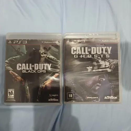 Jogos Call of Duty Black Ops e Ghosts para PS3- PS3
