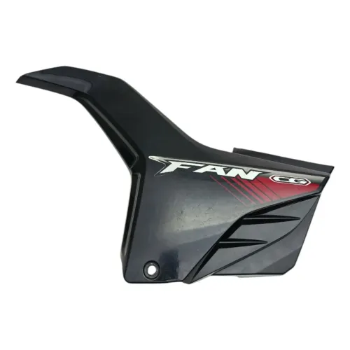 Tampa Lateral Esquerda Honda Fan 160 Preta 2019 Original