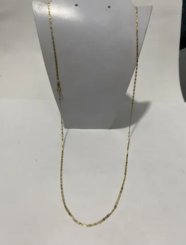 Cordao piastrine de ouro 18k novo laminado