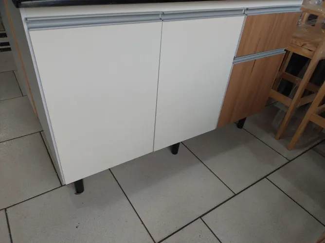 Armário de cozinha balcão para pia 1,20 metros com design moderno