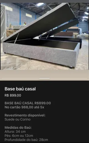 Base baú casal