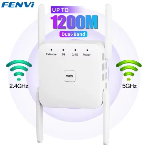 Repetidor de Sinal Wi-Fi Dual-Band 1200Mbps - Fenví