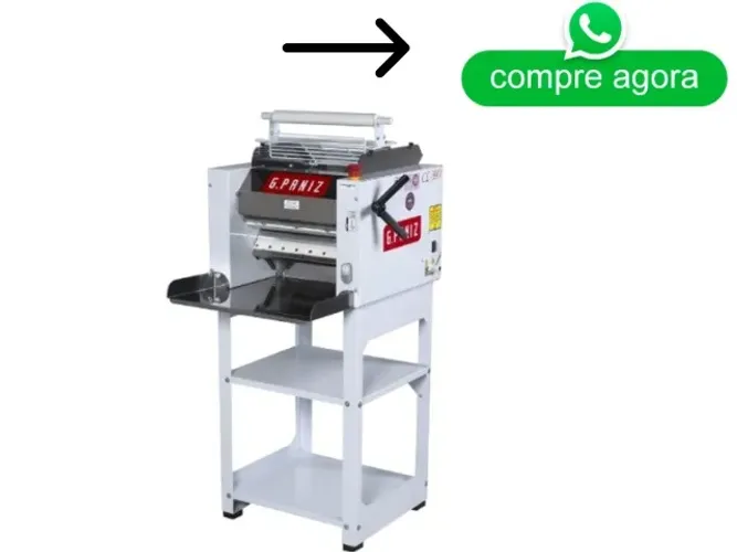 Cilindro de Massa G.Paniz Bandeja Em Aço Inox CL-390 Bivolt Novo