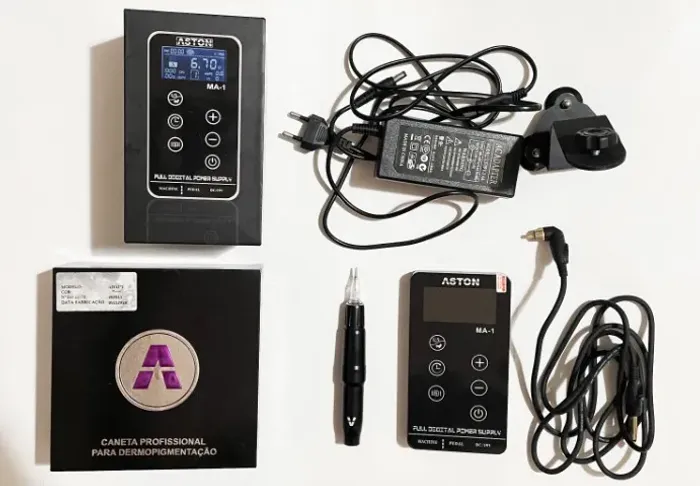 Kit Aston Pen Adapt para tatuagem e dermopigmentação