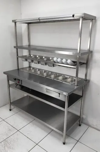 Bancada condimentadora Aquecida