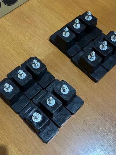 Kit 12 Calço Sapata Ar Condicionado Split Condensadora Antivibração