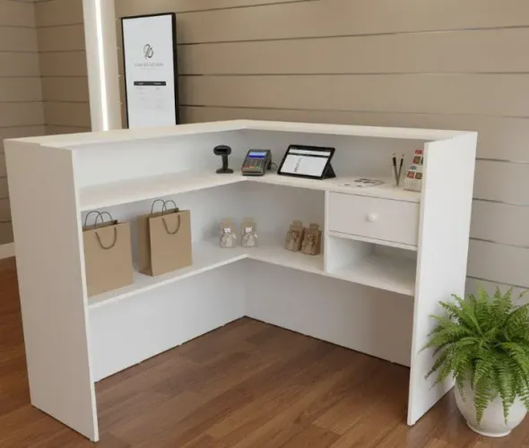 Peça sua  balcão de atendimento em mdf