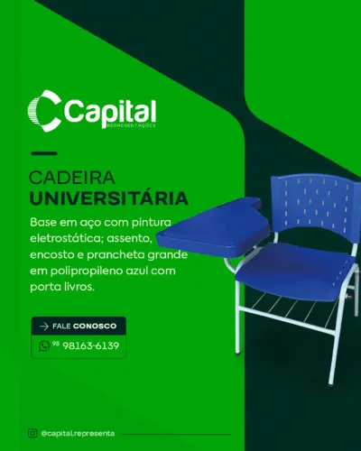 CADEIRA UNIVERSITÁRIA PRANCHETA GRANDE