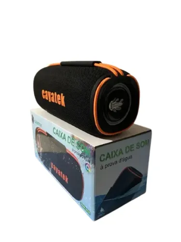 Caixinha de som Bluetooth CAYATEK prova a Água 60W Alto Falante Duplo e Luz RGB boa SOM-02