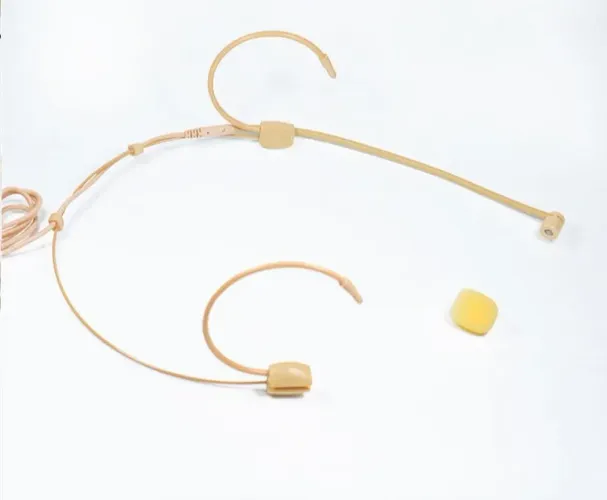 Microfone Headset Bege cardioide direcional, Conector TA4F (4 pinos)