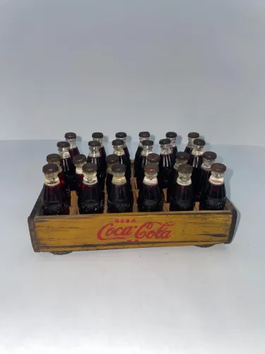 Engradado Em Miniatura Da Coca-cola Em Estilo Vintage #j