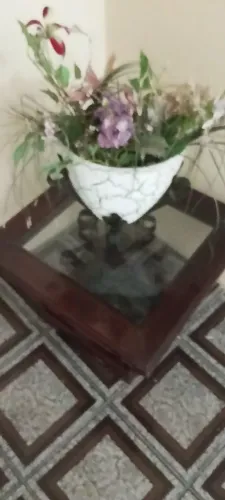 Mesinha de centro com ornamento