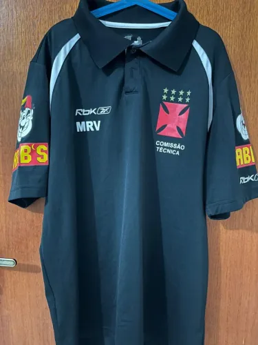 Camisa Polo Vasco da Gama | Reebok Comissão Técnica 2008 | MRV Habib's | Rara Coleção