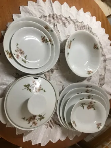 Aparelho de jantar Renner vintage 42 peças 