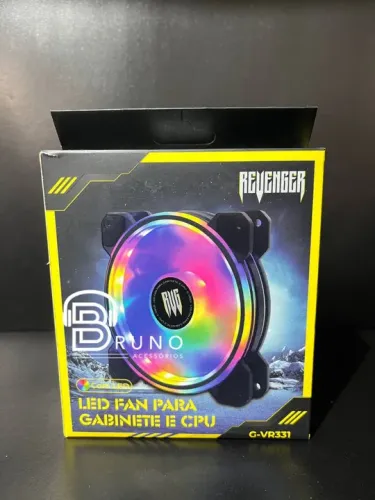 Fan Cooler Para Gabinete E Cpu Com Efeito De Luz Rgb