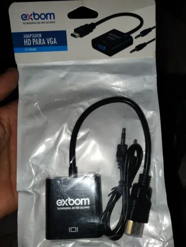 Adaptador  VGA para HDMI- Exbom + entrega grátis 
