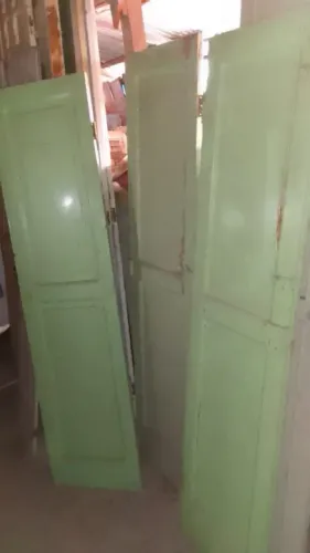 Portas de almofadas de duas folhas em Pinho de Riga