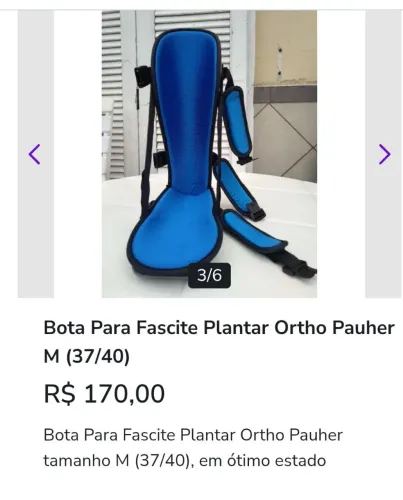 Bota para fascite,plantar ortho pauher