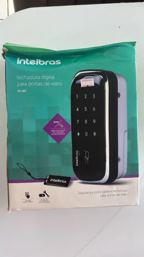 Fechadura Digital Intelbras FR 400 para Porta de Vidro - Usada em Excelente Estado