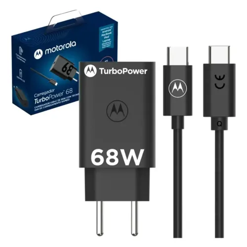 Carregador Motorola 68w Carregamento Rápido