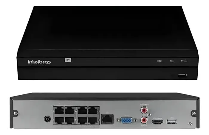 NVR Intelbras 1408 8 canais