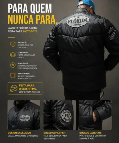 Jaqueta Flórida Racing Original - Tamanho G