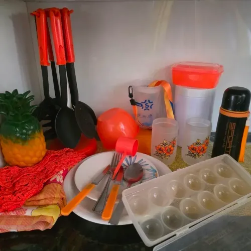 Kit laranja pra cozinha - 25 itens