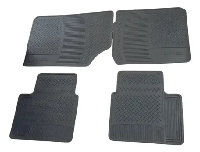 Kit Jogo Tapetes Renault Kwid 1.0 3cc 2017 2018 2019 2020 21 Preto