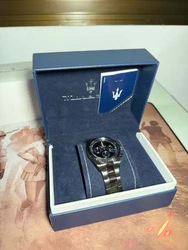 Relógio Maserati Competizione 43mm Azul