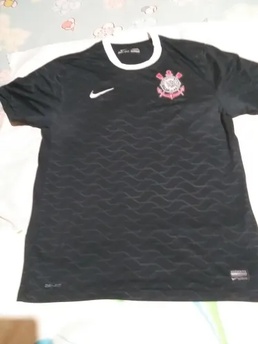 Camisa do Corinthians de 2012 Original Libertadores Nike Preta Nike Tam G Raridade 