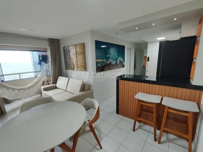 Vista de cinema para o Morro do Careca! 2/4 com varanda, móveis planejados e lazer complet
