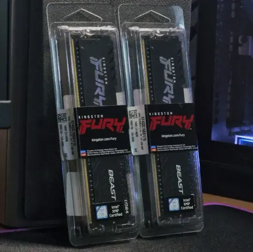 kit memória DDR4 kingston fury 32gb (2x16gb), 3200mhz - Faço Olx Pay