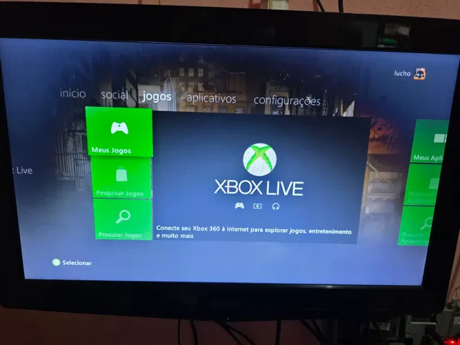 Xbox 360 Aurora dois controles 