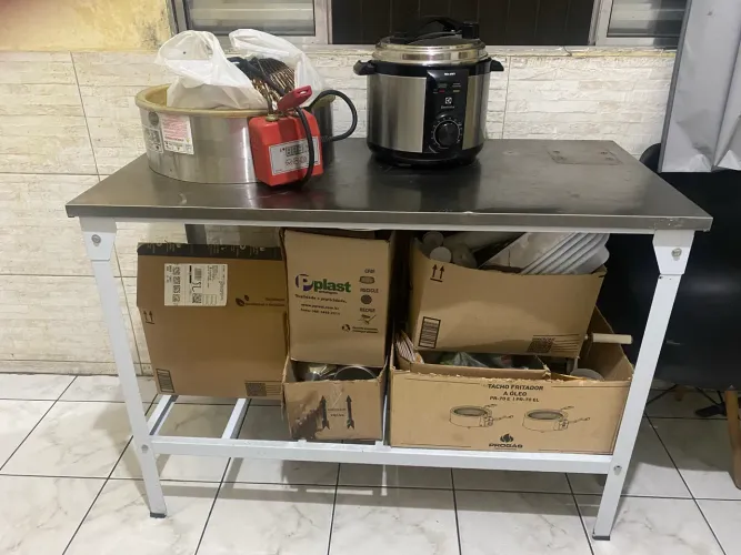 Bancada Cozinha Inox 