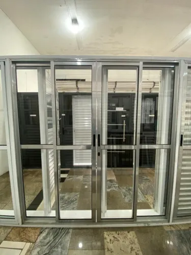 PORTA DE ALÚMINIO DE CORRER 4 F 2.10X2.00 - OFERTA DA SEMANA