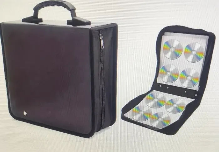 Kit com 2 organizador Porta CD/DVD para 400 discos cada