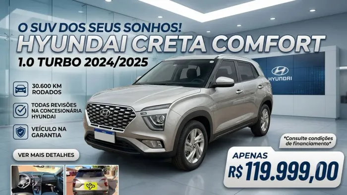 Hyundai Creta Comfort 1.0 TB 12V Flex AUT 2025