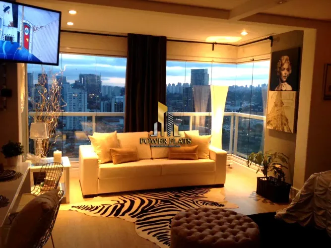 Flat mobiliado 45m² com vaga | Code Berrini | Brooklin  São Paulo