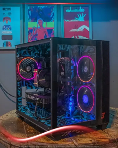 Desktop R5 2600X, RX 6600, 16GB, SSD 512GB, Fonte 650W, Gabinete DT3, Win 10