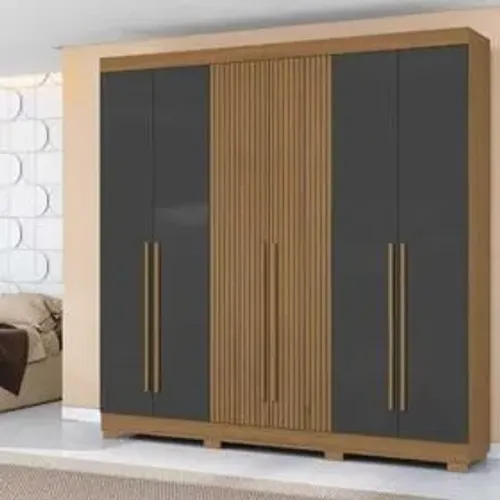 Guarda Roupa 0230 Casal 6 Portas 2 Gavetas - Oferta!!