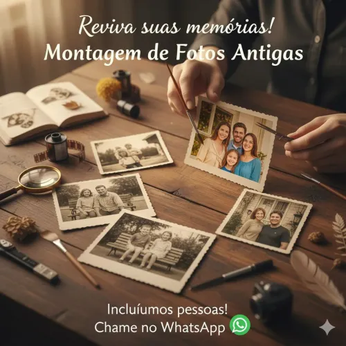 Montagem de fotos e restauração 